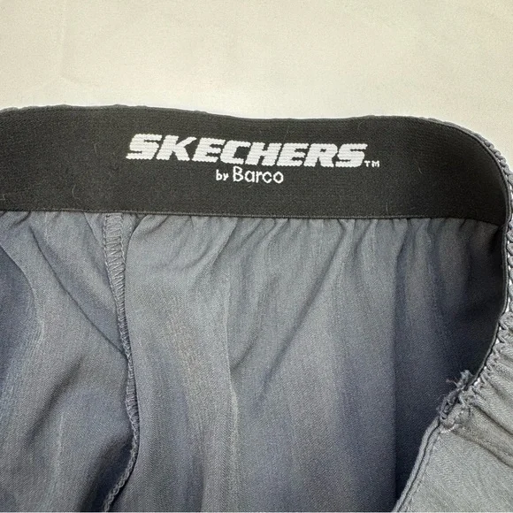 Skechers Scrub Pants Gray Large Reliance Cargo 3 Pocket Straight Leg Stretch - Picture 6 of 16